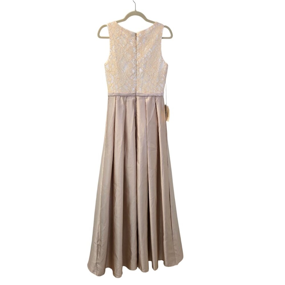 NWT LanTing Bridal Satin Lace Bodice Special Occasion Dress Size XS (est) - Picture 2 of 7